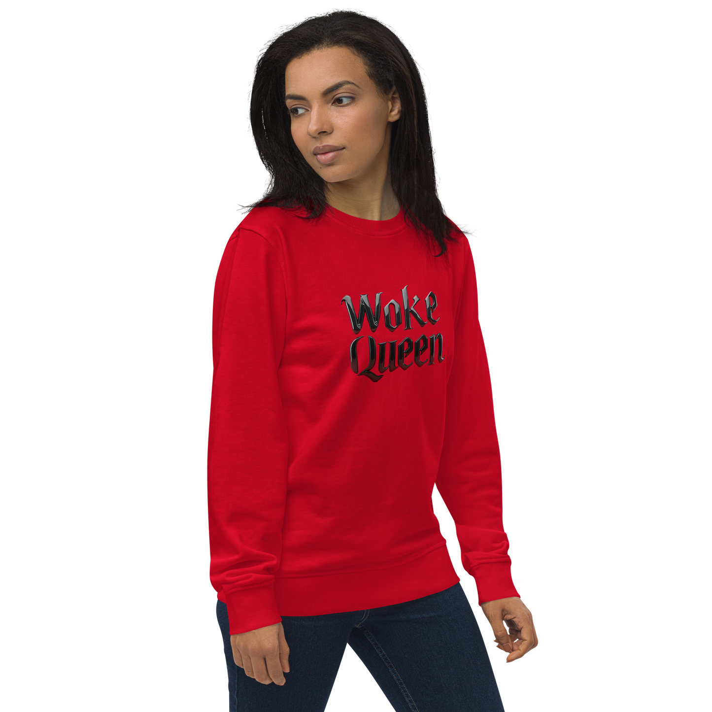 WOKE QUEEN Unisex organic sweatshirt