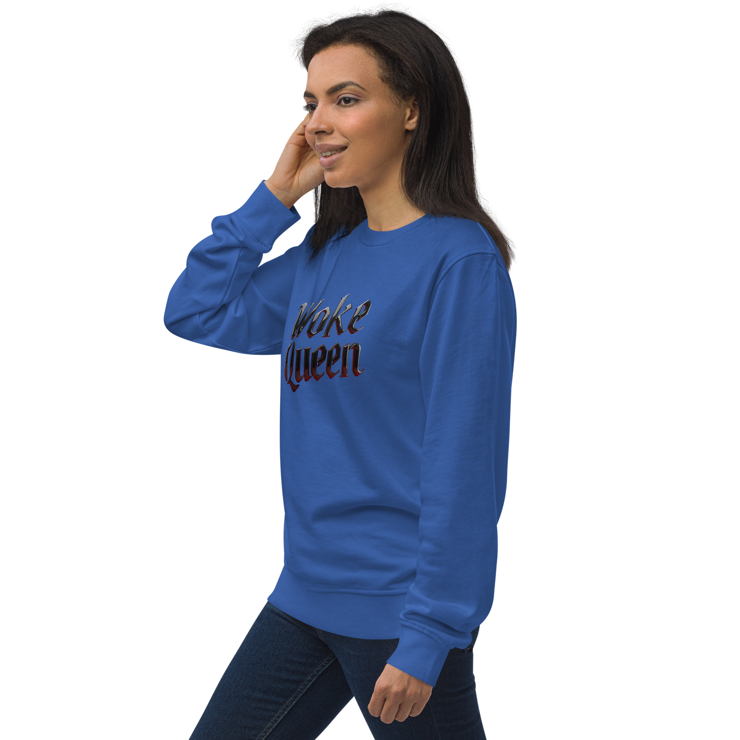 WOKE QUEEN Unisex organic sweatshirt
