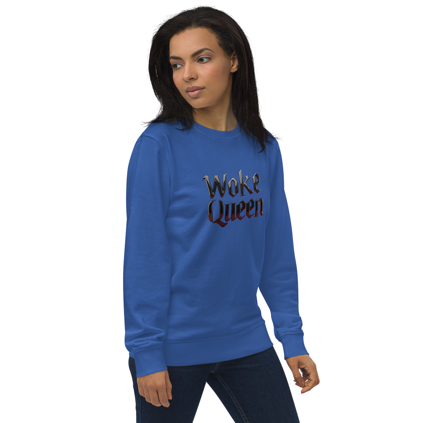 WOKE QUEEN Unisex organic sweatshirt