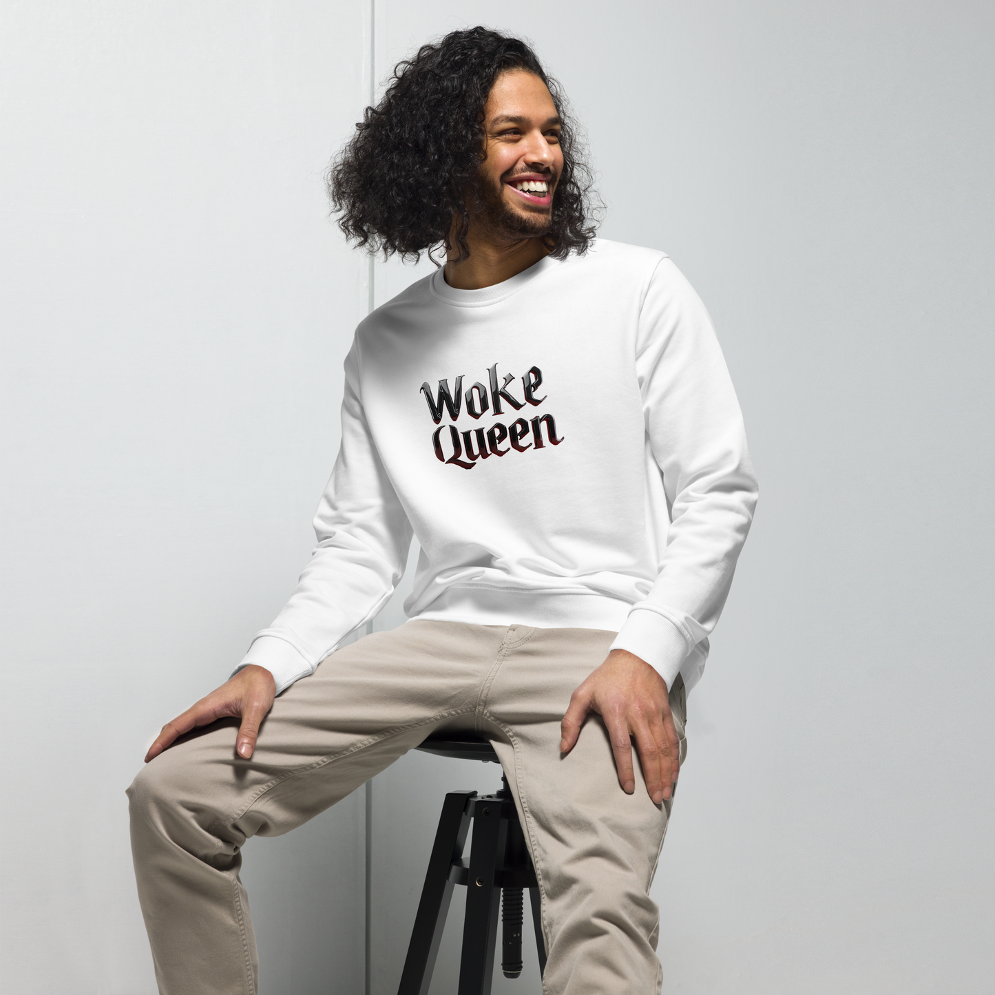 WOKE QUEEN Unisex organic sweatshirt