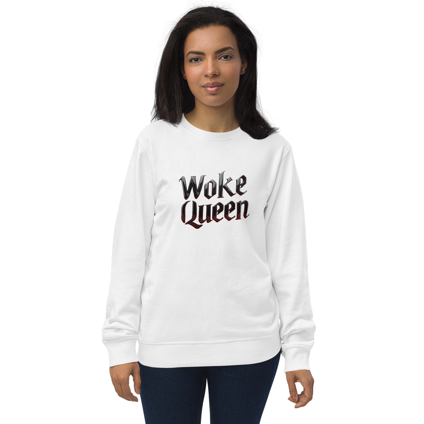 WOKE QUEEN Unisex organic sweatshirt