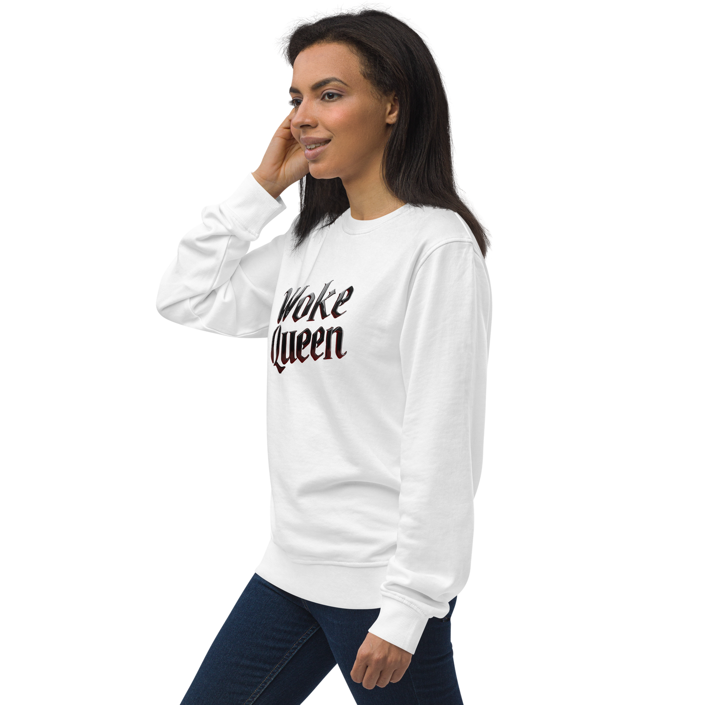 WOKE QUEEN Unisex organic sweatshirt