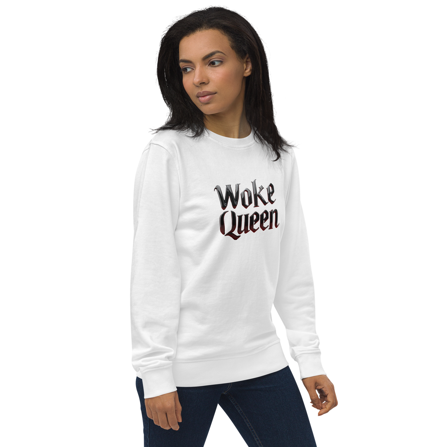 WOKE QUEEN Unisex organic sweatshirt