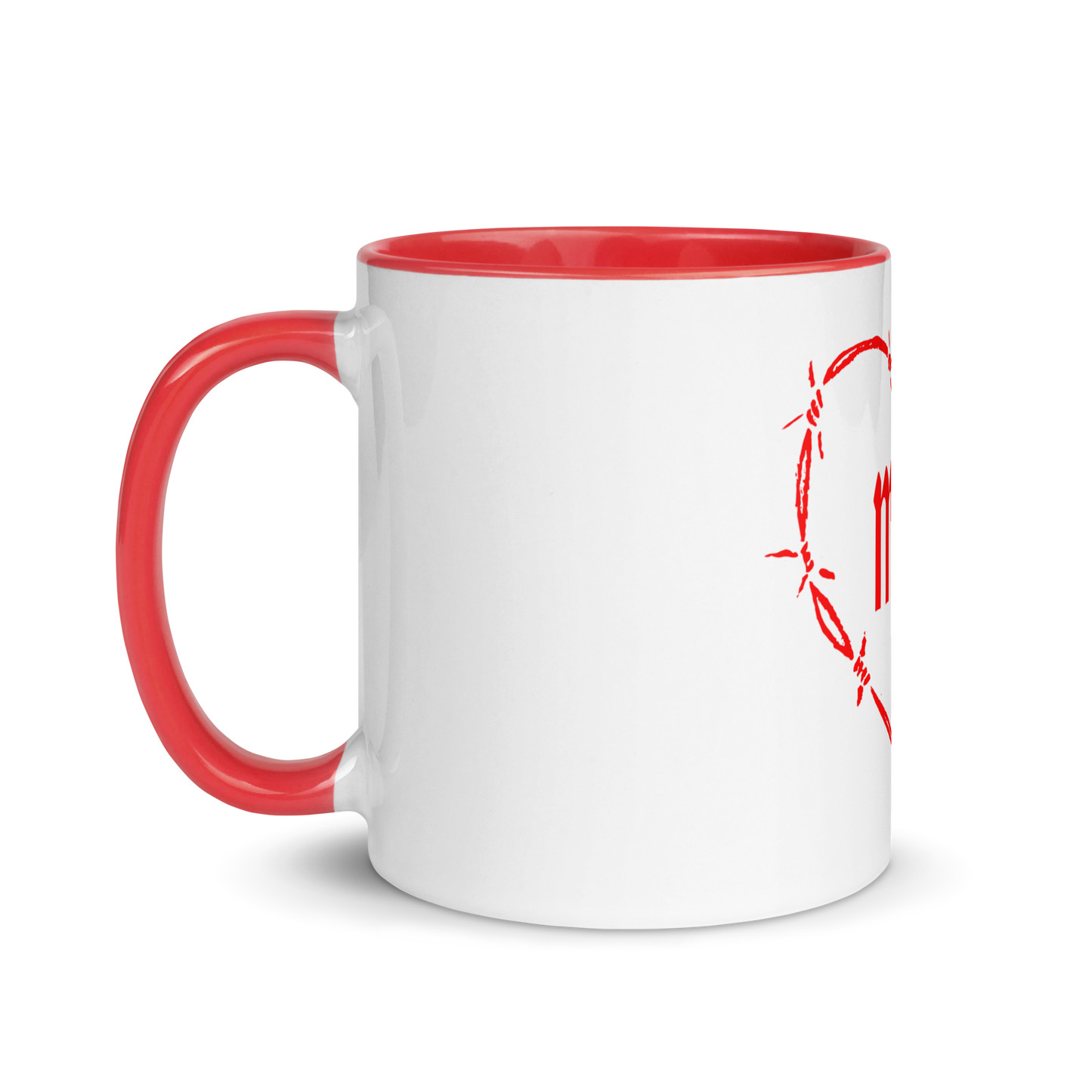 Red Mom Heart Mug
