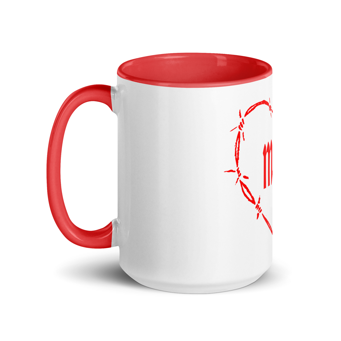 Red Mom Heart Mug