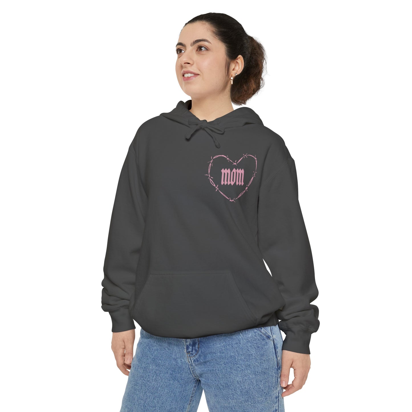 I Heart Mom Unisex Garment-Dyed MotherHoodie
