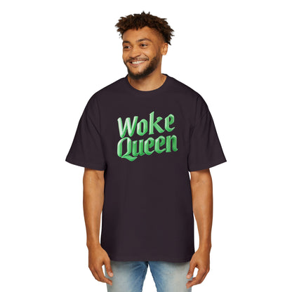 Unisex Heavy Oversized Woke Queen Green Tee