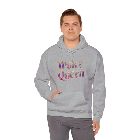 Unisex Woke Queen Gothic Iridescence Hooded Sweatshirt