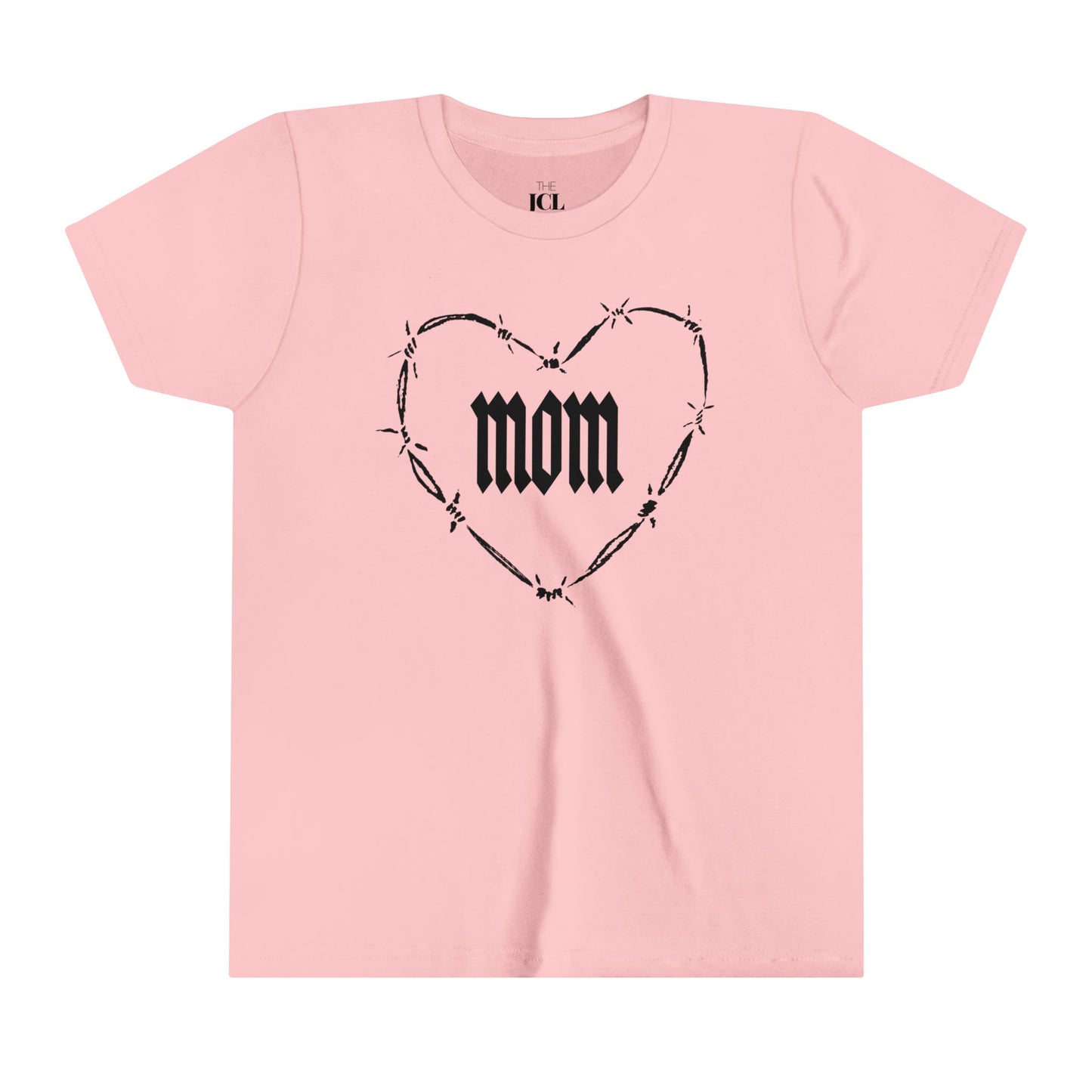 I HEART MOM Youth Short Sleeve Tee