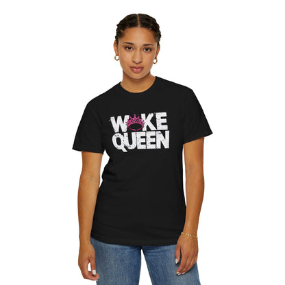 Unisex WOKE QUEEN Tiara Style Garment-Dyed T-shirt