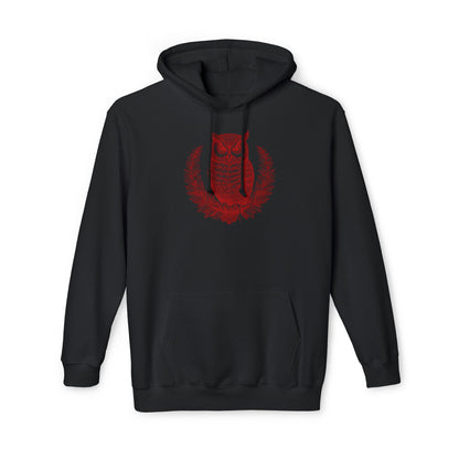 Owl Design Unisex Hooded Sweatshirt - Cozy & Stylish Gift for Nature Lovers