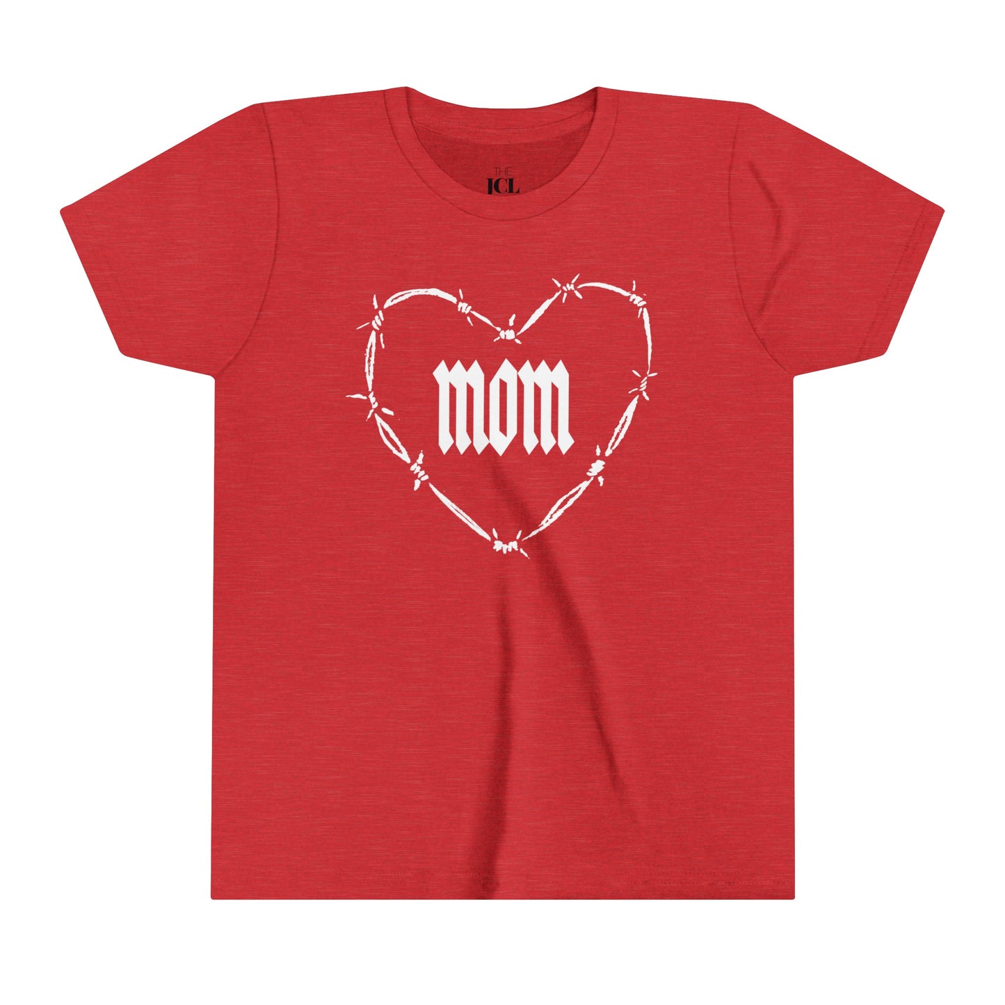 I HEART MOM Youth Short Sleeve Tee