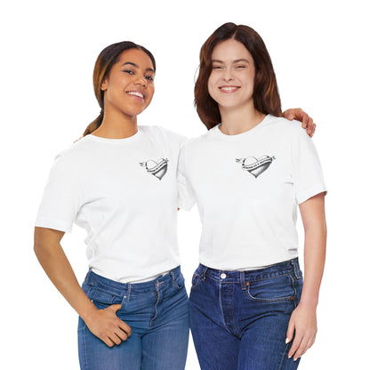 Unisex Strong as a Mother Rockabilly Heart Jersey Short Sleeve Tee