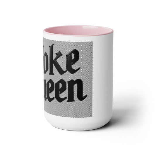 Woke Queen Two-Tone Coffee Mugs, 15oz