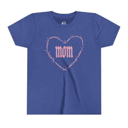 I HEART MOM Youth Short Sleeve Tee