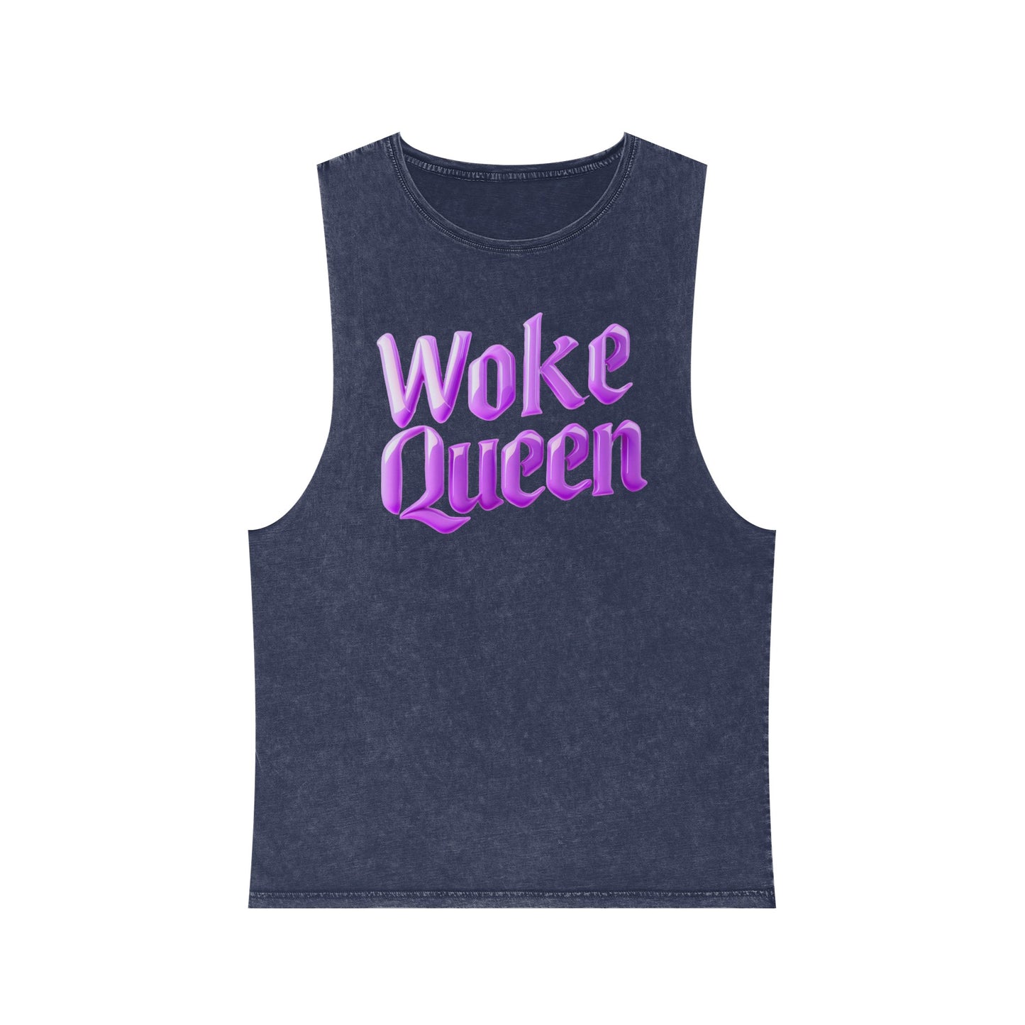 Woke Queen Unisex Stonewash Tank Top