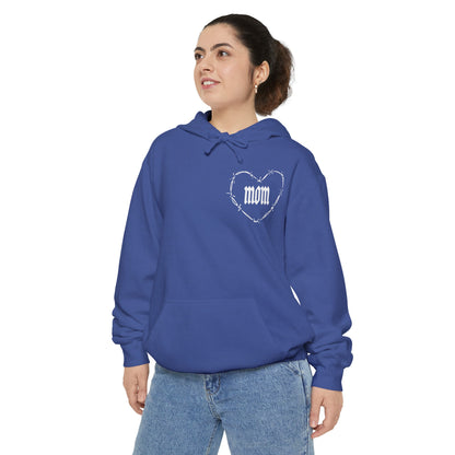 I Heart Mom Unisex Garment-Dyed MotherHoodie