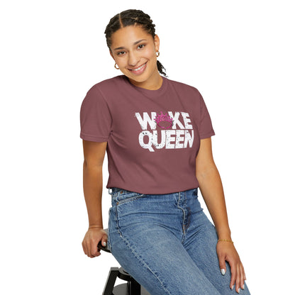 Unisex WOKE QUEEN Tiara Style Garment-Dyed T-shirt