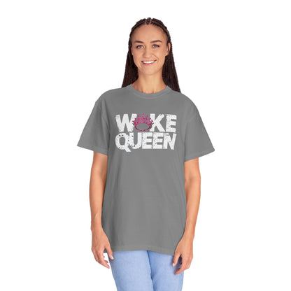 Unisex WOKE QUEEN Tiara Style Garment-Dyed T-shirt