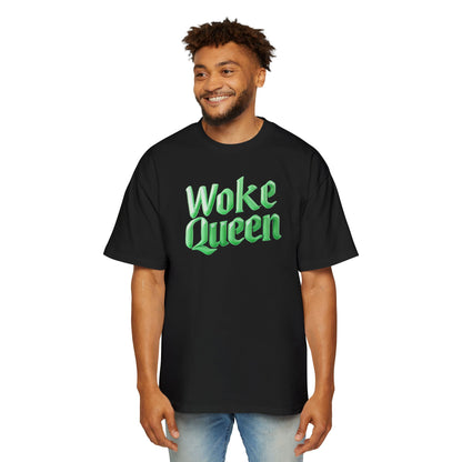 Unisex Heavy Oversized Woke Queen Green Tee