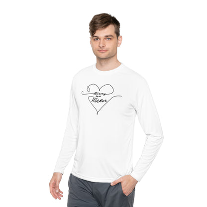 Unisex Strong as a Mother Lightweight Performance Fabric Long Sleeve Tee - Love Lines