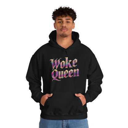 Unisex Woke Queen Gothic Iridescence Hooded Sweatshirt