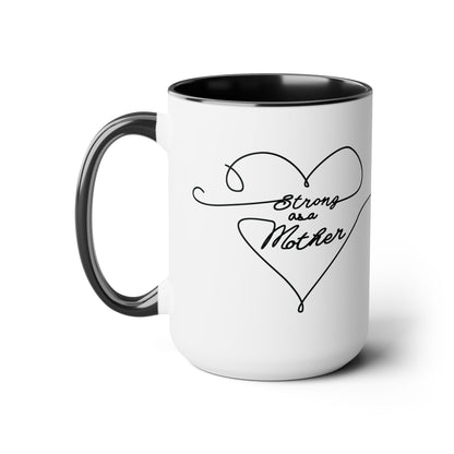 Love Lines Two-Tone Coffee Mugs, 15oz
