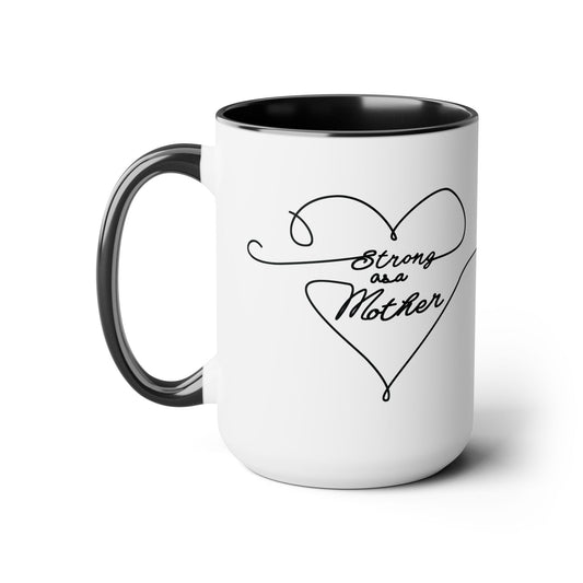 Love Lines Two-Tone Coffee Mugs, 15oz