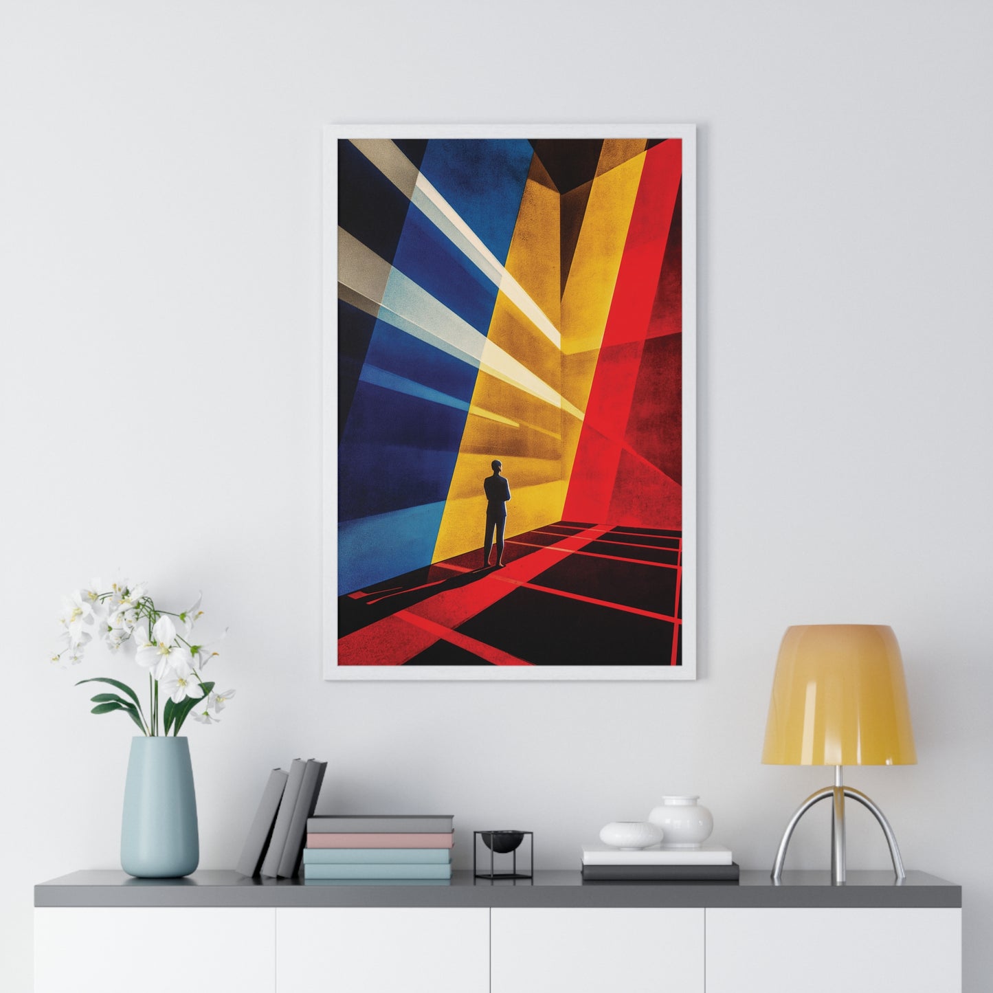 Bauhaus Mister Movie Theater Vertical Framed Poster