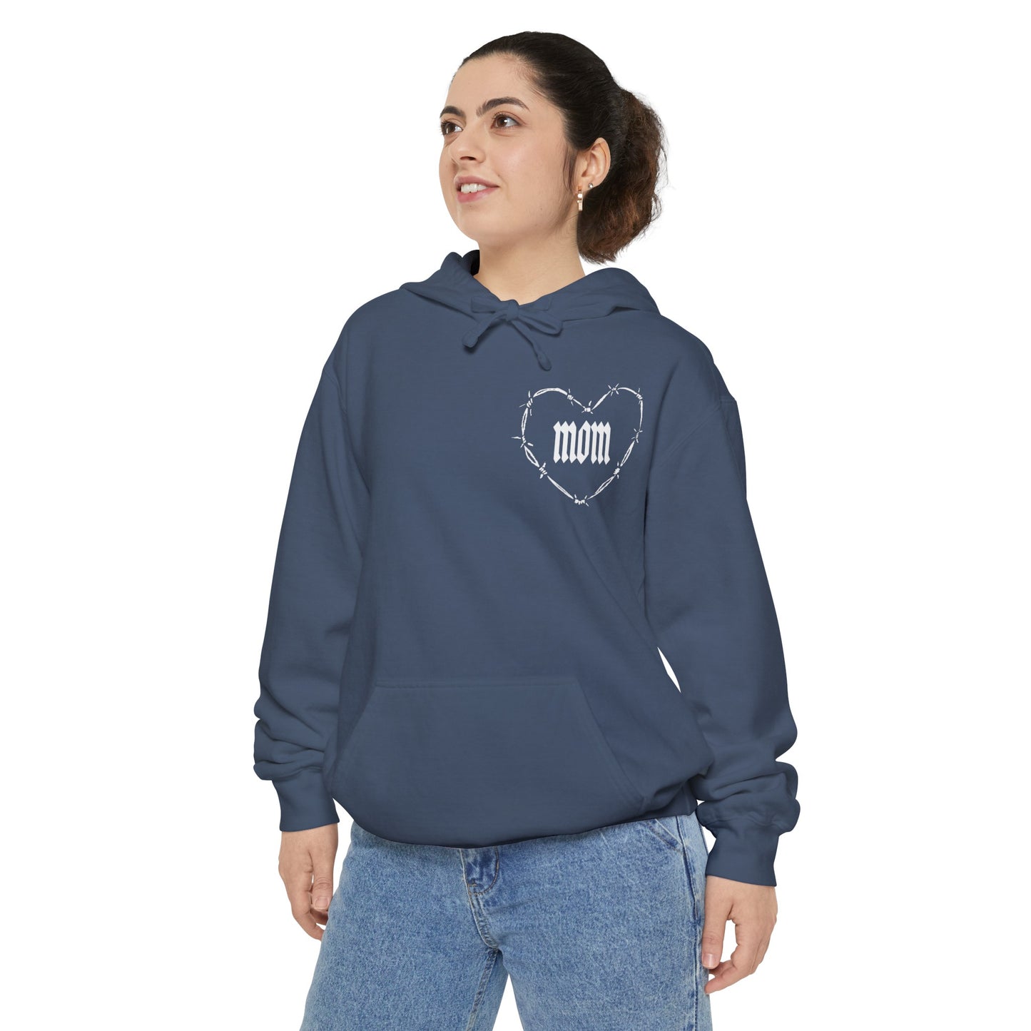 I Heart Mom Unisex Garment-Dyed MotherHoodie