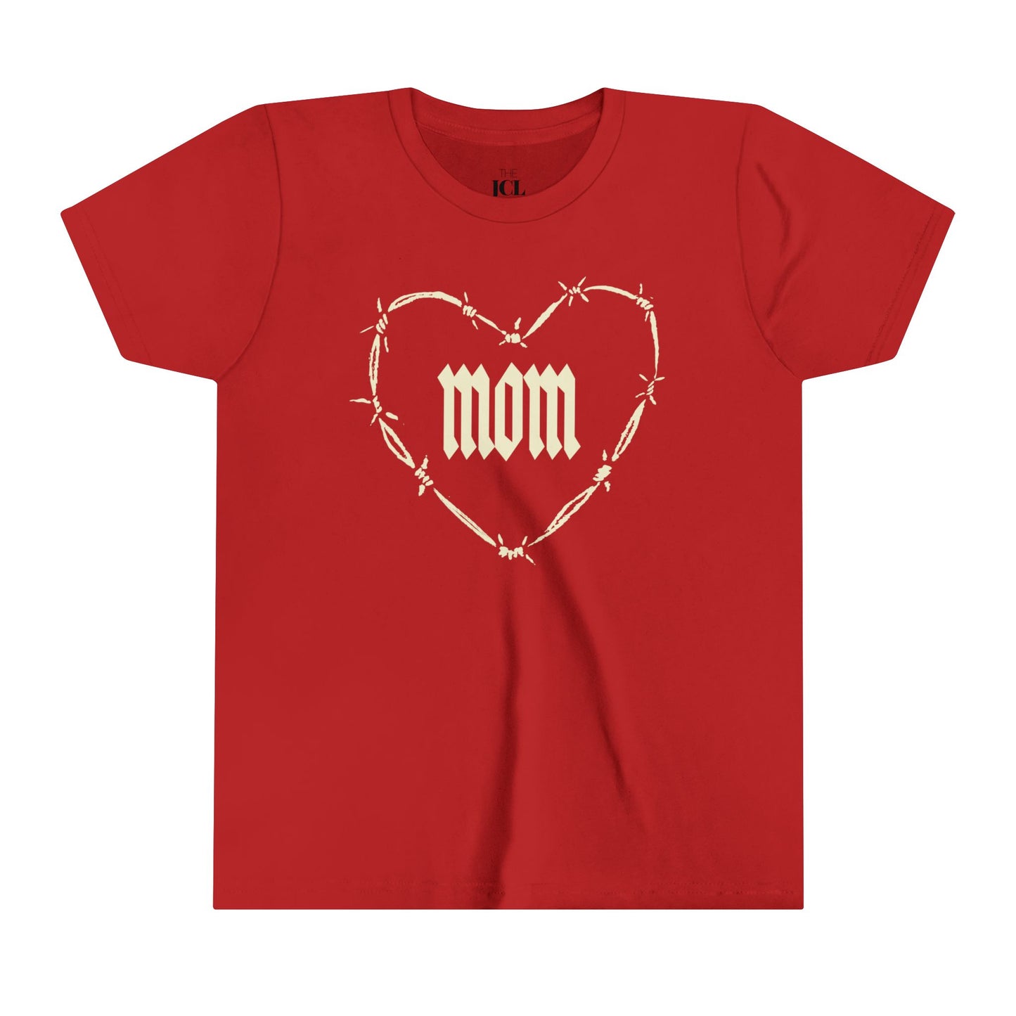 I HEART MOM Youth Short Sleeve Tee