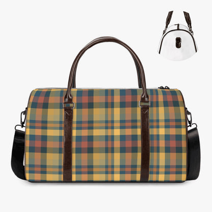 Small Earthtone Plaid V1 Duffle Bag