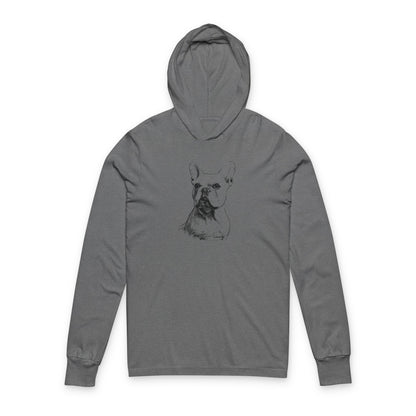 Stylish Dog Lover Hoodie - Unisex Long Sleeve Tee for Pet Enthusiasts, Gift for Animal Lovers, Casual Wear, Birthday & Holiday