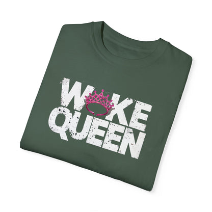 Unisex WOKE QUEEN Tiara Style Garment-Dyed T-shirt
