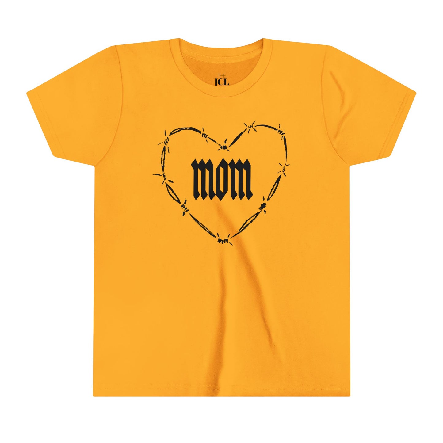 I HEART MOM Youth Short Sleeve Tee
