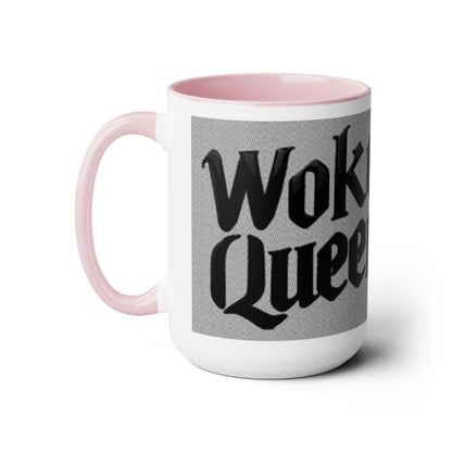 Woke Queen Two-Tone Coffee Mugs, 15oz