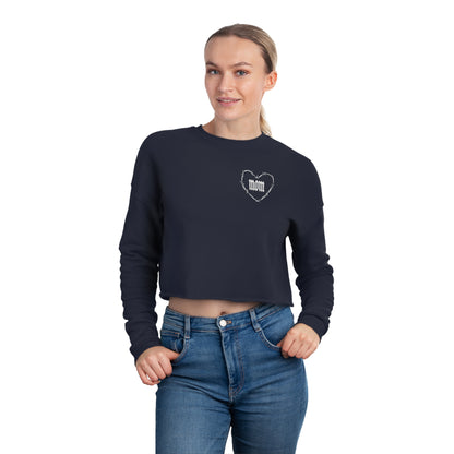 I HEART MOM Women's Cropped Sweatshirt
