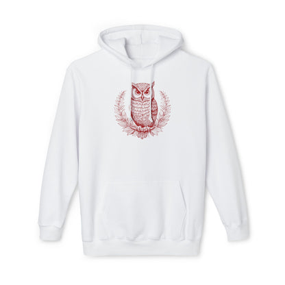 Owl Design Unisex Hooded Sweatshirt - Cozy & Stylish Gift for Nature Lovers
