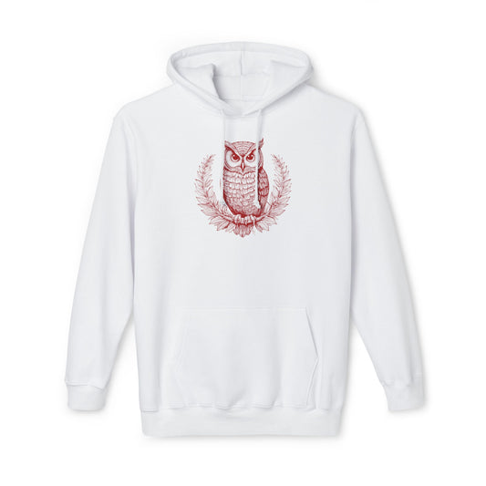 Owl Design Unisex Hooded Sweatshirt - Cozy & Stylish Gift for Nature Lovers