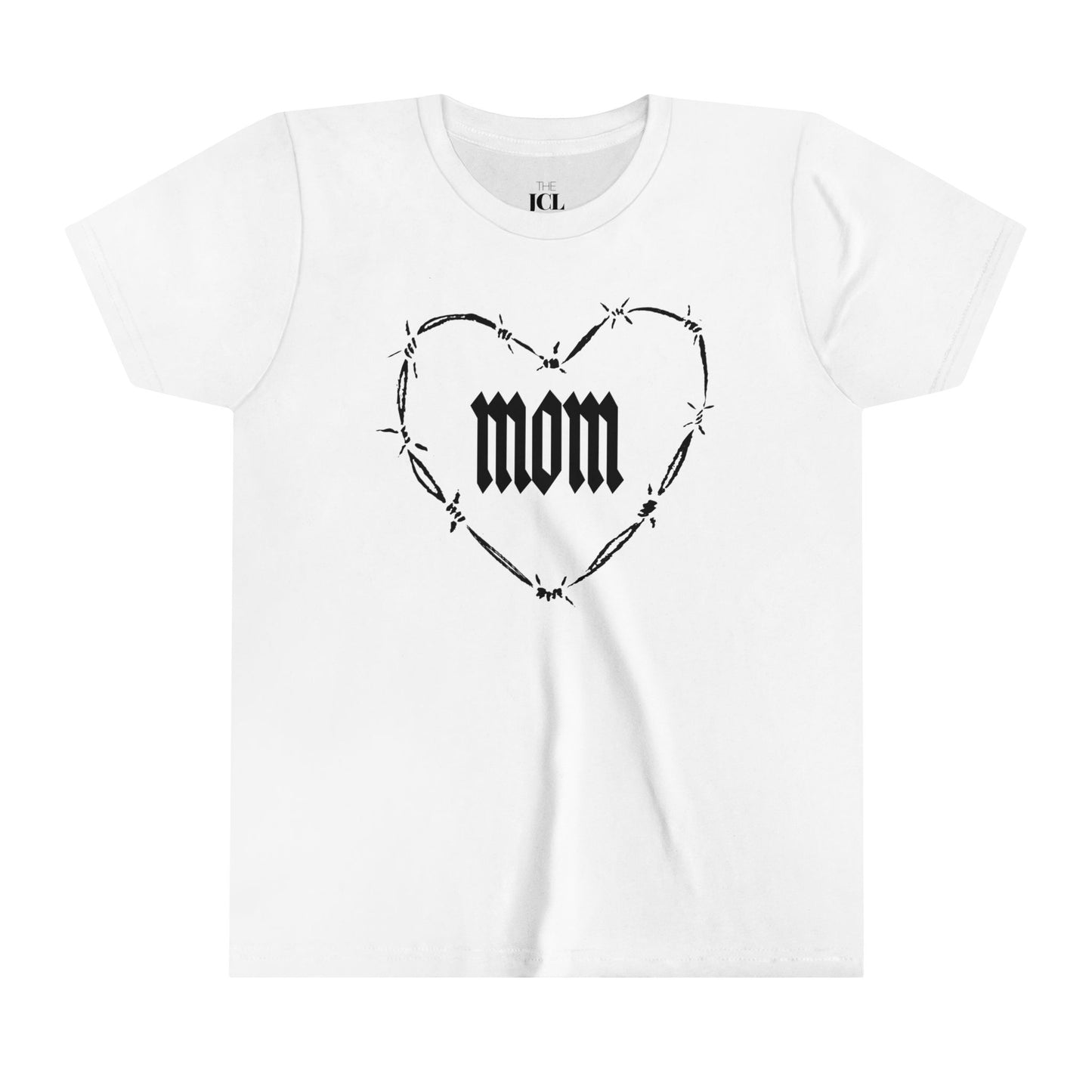 I HEART MOM Youth Short Sleeve Tee