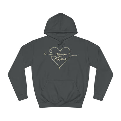 Unisex Strong as a Mother Love Lines Motherhoodie