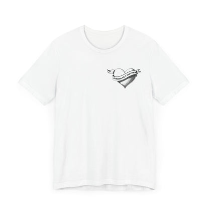 Unisex Strong as a Mother Rockabilly Heart Jersey Short Sleeve Tee