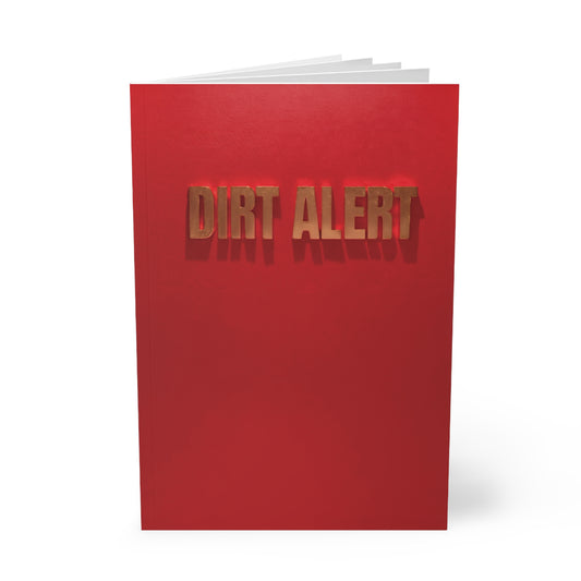Red Gold Dirt Alert - Softcover Notebook, A5