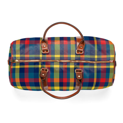 Primary Plaid Travel Bag