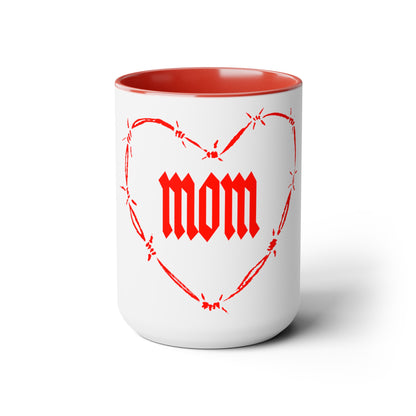 Strong as a Mother Two-Tone Coffee Mugs, 15oz V5