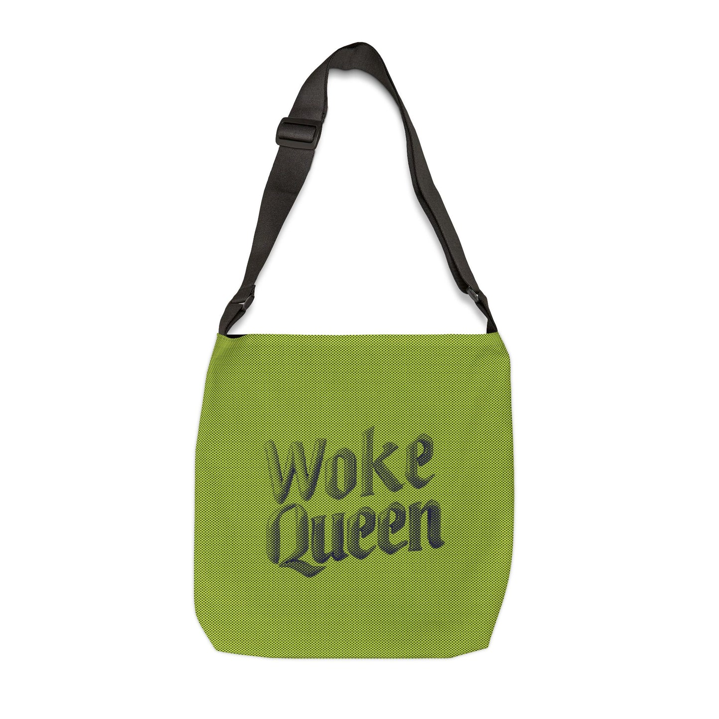 WOKE QUEEN Cross-Body Tote Bag - Lime Green