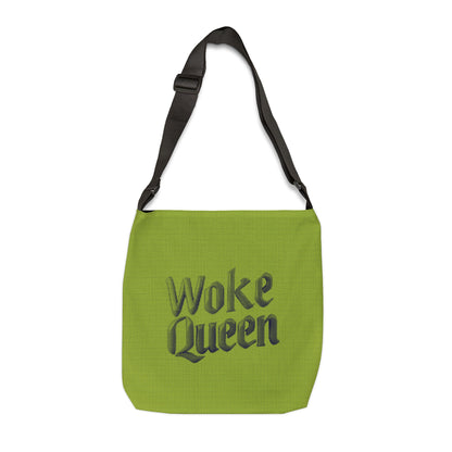 WOKE QUEEN Cross-Body Tote Bag - Lime Green