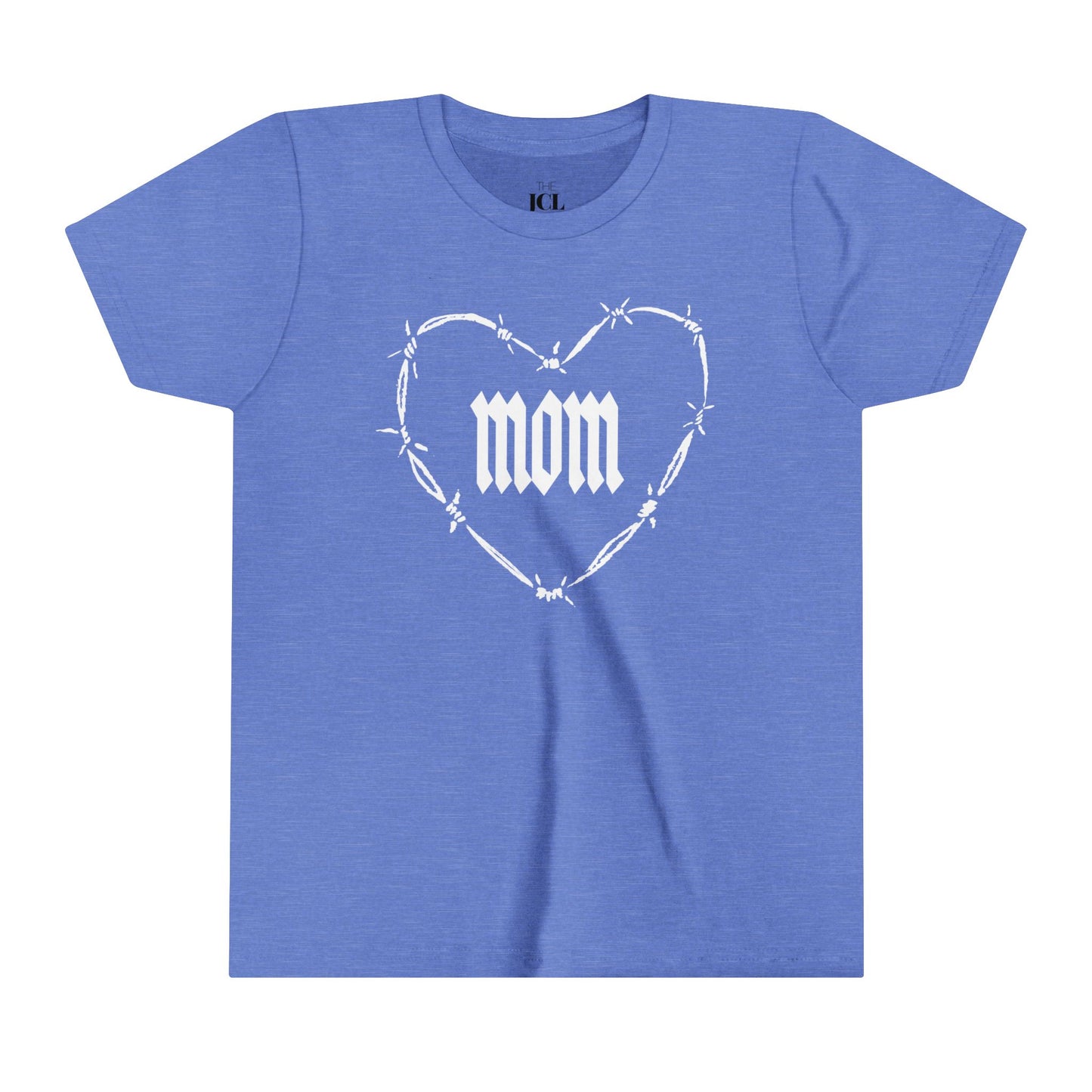 I HEART MOM Youth Short Sleeve Tee