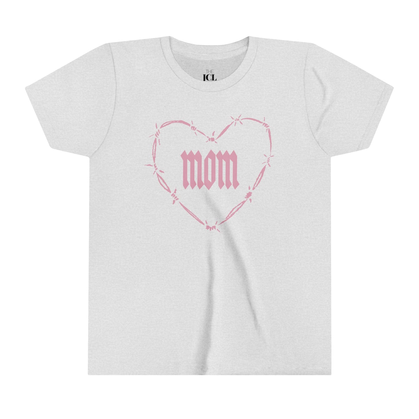 I HEART MOM Youth Short Sleeve Tee