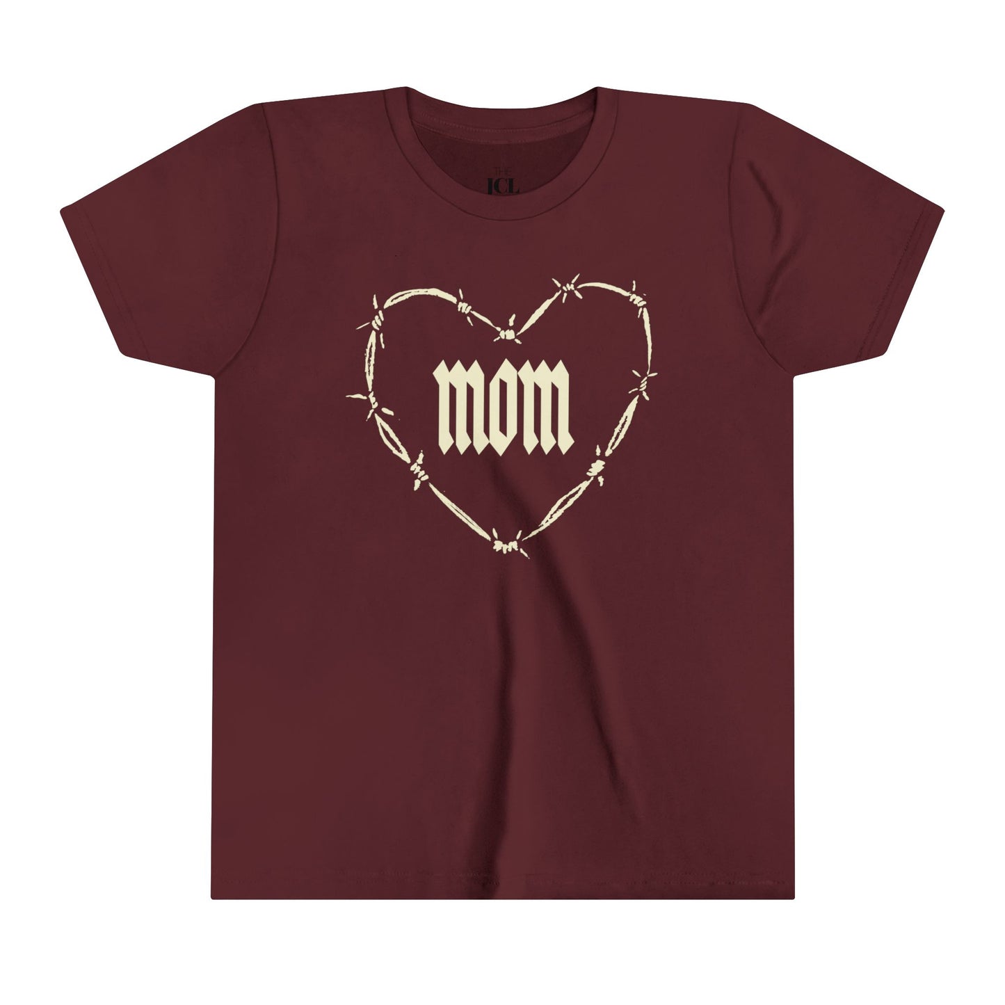 I HEART MOM Youth Short Sleeve Tee